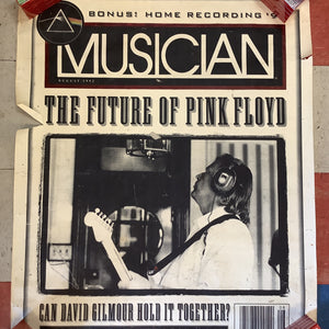 Musician Magazine August 1992 Issue No 166 David Gilmore - 1992 (Poster)