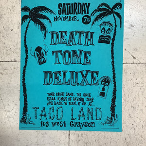 Death Tone Deluxe at Taco Land - 1992 (Poster)