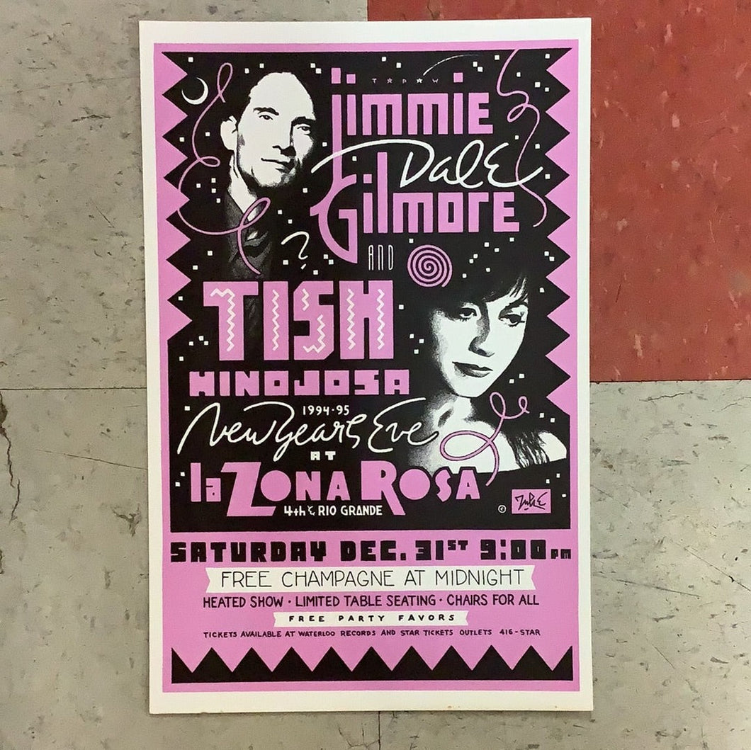 Jimmie Dale Gilmore and Tish Hinojosa at La Zona Rosa - 1994 (Poster)