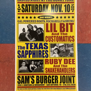 Lil Bit and the Customatics at Sam's Burger Joint - 2007 (Poster)