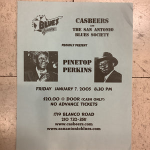 Pinetop Perkins at Casbeers - 2005 (Poster)