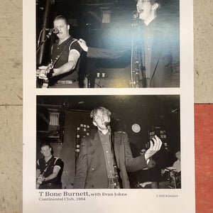 Bill Leissner Photo - T Bone Burnett and Evan Johns at Continental Club - 1984