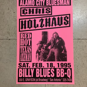Chris Holzhaus at Billy Blues - 1995 (Poster)