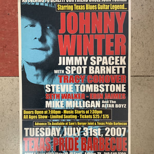 Johnny Winter at Texas Pride Barbecue - 2007 (Poster)