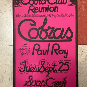 Cobras at Soap Creek Saloon (Poster)