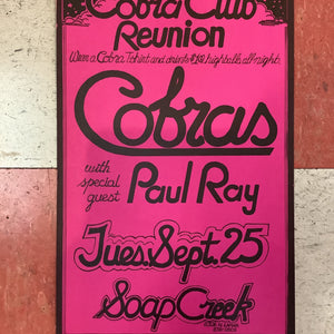 Cobras at Soap Creek Saloon (Poster)