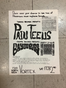 Pain Teens and Bayou Pigs at Vortex (Poster)