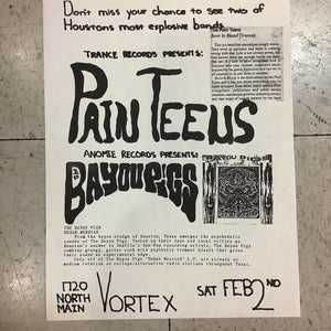 Pain Teens and Bayou Pigs at Vortex (Poster)