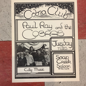 Paul Ray and The Cobras at Soap Creek Saloon (Poster)