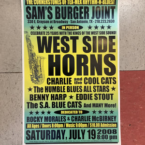 West Side Horns at Sam's Burger Joint - 2008 (Poster)