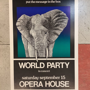 World Party at Austin Opera House - 1990 (Poster)