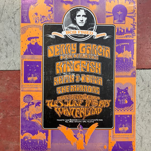 Jerry Garcia at Winterland - 1975 (Postcard)