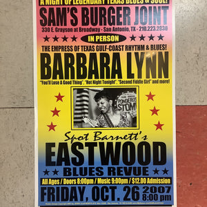 Barbara Lynn at Sam's Burger Joint - 2007 (Poster)