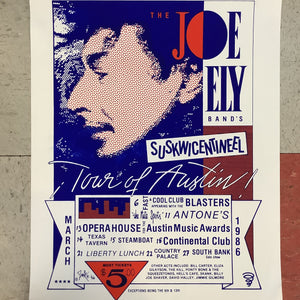 Joe Ely Tour of Austin - 1986 (Poster)