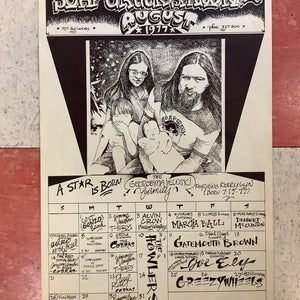 Soap Creek Saloon August Calendar - 1977 (Poster)