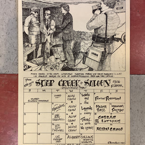 Soap Creek Saloon January Calendar - 1980 (Poster)