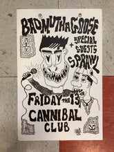 Load image into Gallery viewer, Bad Mutha Goose with Sprawl at Cannibal Club - 1989 (Poster)

