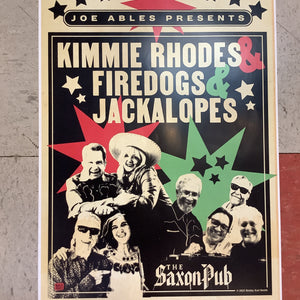 Kimmie Rhodes, Firedogs, & Jackalopes at The Saxon Pub - 2022 (Poster)