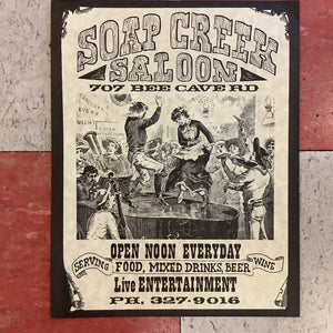 Soap Creek Saloon Flyer (Poster)