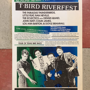 T-Bird Riverfest at Zilker Park - 1989 (Poster)