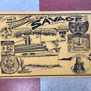 Uranium Savage and Steam Heat at Soap Creek Saloon - 1975 (Poster)