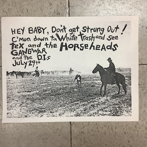 Tex and the Horseheads at White Trash (Poster)
