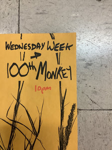 Wednesday Week and 100th Monkey at Texas Tavern (Poster)