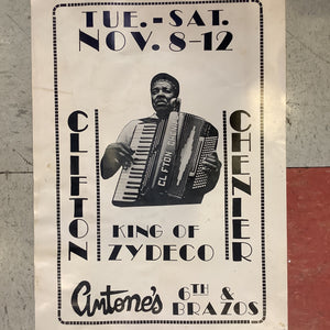 Clifton Chenier at Antone's Nightclub - 1977 (Poster)