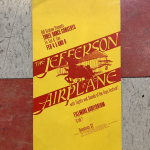 The Jefferson Airplane at Fillmore Auditorium - 1966 (Postcard)