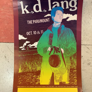 k.d. lang at The Paramount - 1989 (Poster)