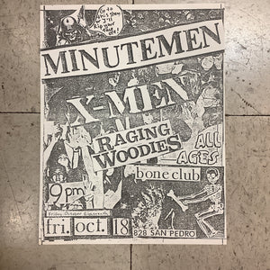 Minutemen at Bone Club (Poster)