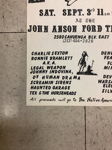 NO G.O. Rock Show at the John Anson Ford Theater (Poster)