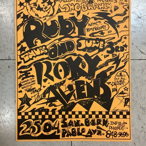 Ruby with Tom Fogerty and Roky and The Aliens - 1976 (Poster)