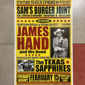 James Hand at Sam's Burger Joint - 2008 (Poster)