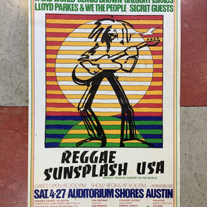 Reggae Sunsplash USA at Auditorium Shores Austin - 1985 (Poster)