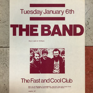 The Band at The Fast and Cool Club - 1987 (Poster)