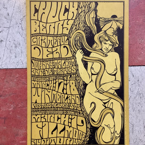 Chuck Berry and Grateful Dead at Winterland and The Fillmore - 1967 (Postcard)