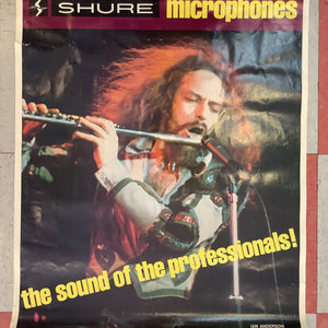 Jethro Tull Shure Microphones (Poster)
