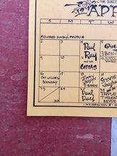 Load image into Gallery viewer, Soap Creek Saloon April Calendar - 1978 (Poster)
