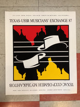 Load image into Gallery viewer, Texas-USSR Musicians' Exchange - 1987 (Poster)
