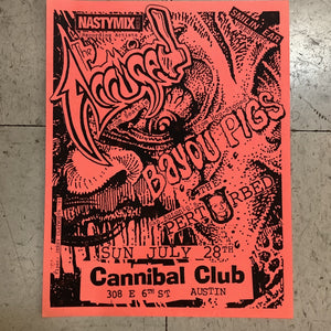 The Accüsed at Cannibal Club - 1991 (Poster)