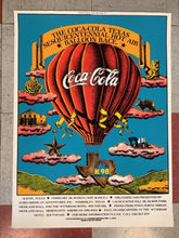 Load image into Gallery viewer, The Coca-Cola Texas Sesquicentennial Hot Air Balloon Race - 1986 (Poster)
