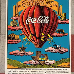 The Coca-Cola Texas Sesquicentennial Hot Air Balloon Race - 1986 (Poster)