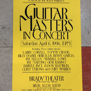 Guitar Masters in Concert at Brady Theater - 1996 (Poster)