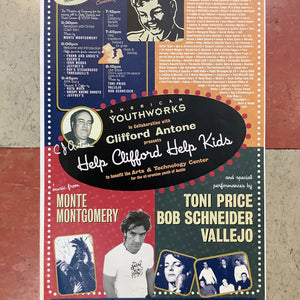 "Help Clifford Help Kids" at Antone's Nightclub - 2001 (Poster)