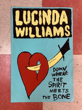 Load image into Gallery viewer, Lucinda Williams "Down Where the Spirit Meets the Bone" Promo - 2014 (Poster)
