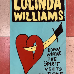 Lucinda Williams "Down Where the Spirit Meets the Bone" Promo - 2014 (Poster)