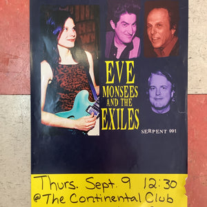 Eve and The Exiles at Continental Club (Poster)