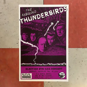 The Fabulous Thunderbirds at La Zona Rosa - 1992 (Poster)