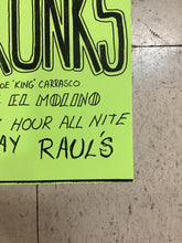 Load image into Gallery viewer, Skunks, Joe &quot;King&quot; Carrasco, and El Molino at Raul&#39;s (Poster)
